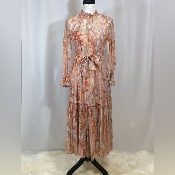 Zimmermann Kaleidoscope Tubular Midi-Dress size 0/us size 4 - Picture 5 of 14